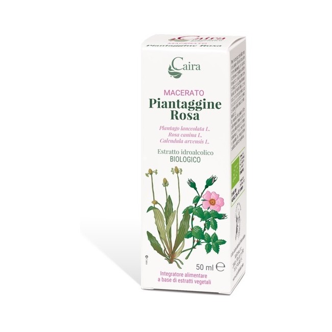 CAIRA PIANTAGGINE ROSA MACERATO IDROALCOLICO GOCCE 50 ML CAIRA PIANTAGGINE ROSA MACERATO IDROALCOLICO GOCCE 50 ML