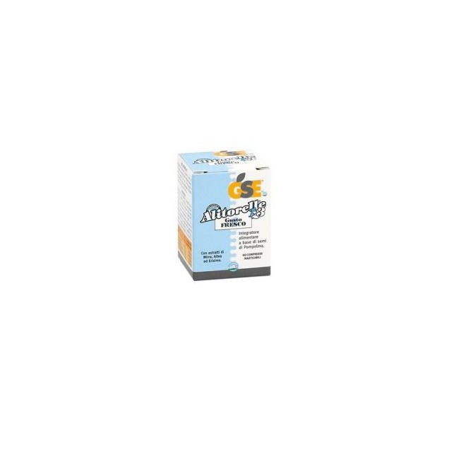 GSE ALITORELLE 1 INTEGRATORE ALIMENTARE GUSTO FRESCO 60 COMPRESSE 27G* GSE ALITORELLE 1 INTEGRATORE ALIMENTARE GUSTO FRESCO 60 COMPRESSE 27G*