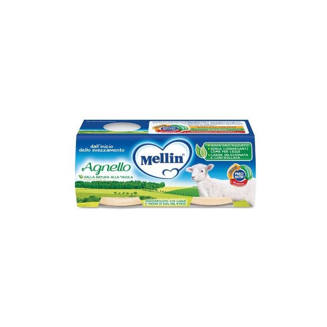 MELLIN OMOGENEIZZATO AGNELLO 2 PEZZI X 80 G