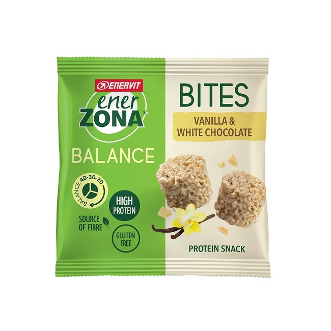 Enervit EnerZona MiniRock 40-30-30 Snack Di Soia E Cioccolato Bianco Con Vaniglia Senza Glutine 24g Enervit EnerZona MiniRock 40-30-30 Snack Di Soia E Cioccolato Bianco Con Vaniglia Senza Glutine 24g