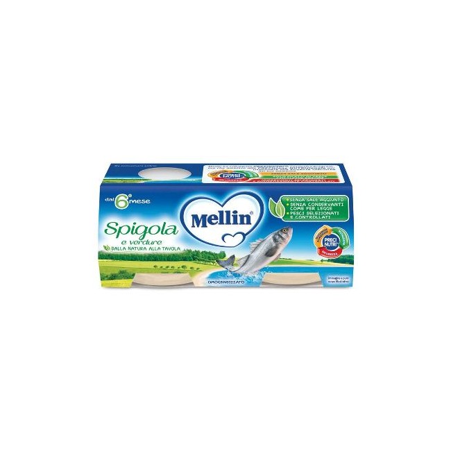 MELLIN OMOG SPIGOLA 2 X 80 G MELLIN OMOG SPIGOLA 2 X 80 G