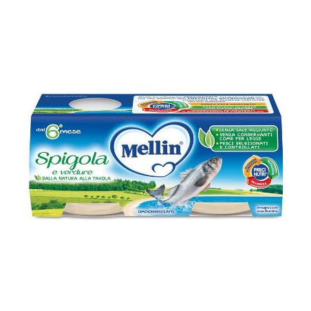 MELLIN OMOG SPIGOLA 2 X 80 G MELLIN OMOG SPIGOLA 2 X 80 G