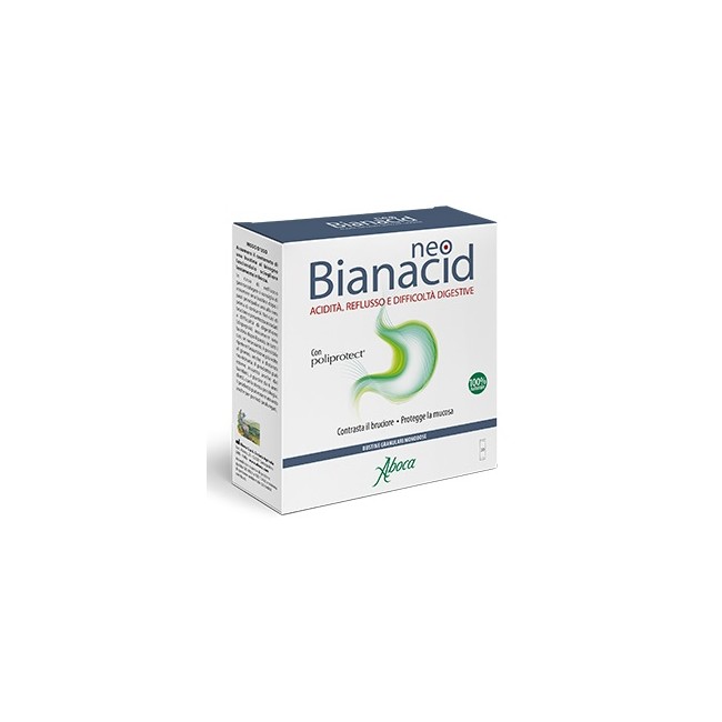 Confezione da 20 buste orosolubili di Neobianacid per acidità e reflusso Confezione da 20 buste orosolubili di Neobianacid per acidità e reflusso