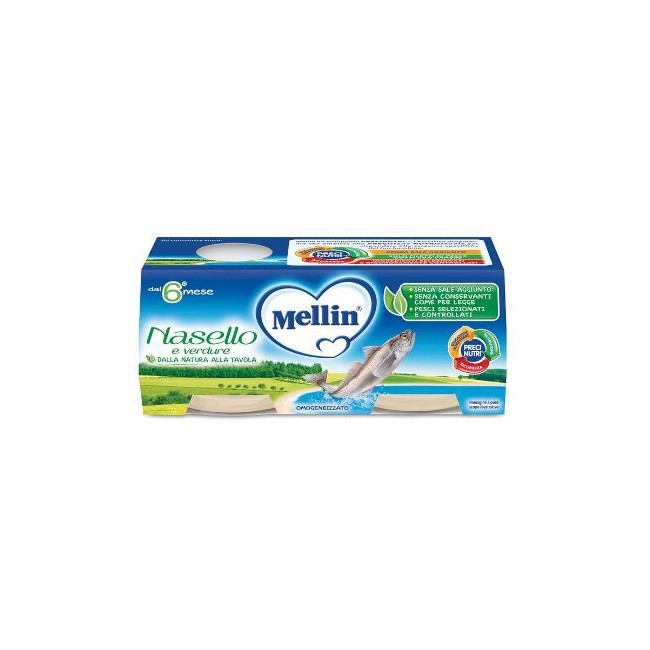 MELLIN OMOGENEIZZATO NASELLO 2 X 80 G