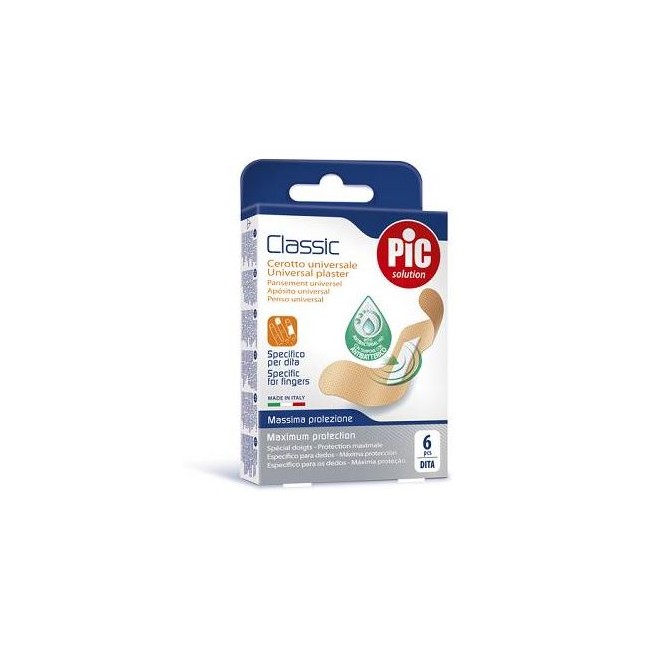 CEROTTO PIC CLASSIC PIC DITA ANTIBATTERICO 6 PEZZI CEROTTO PIC CLASSIC PIC DITA ANTIBATTERICO 6 PEZZI