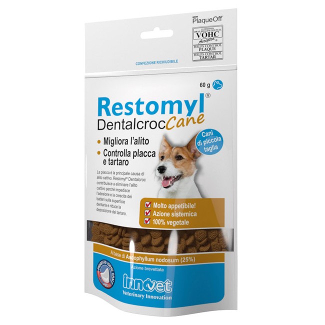 RESTOMYL DENTALCROC CANI PICCOLA TAGLIA BUSTA 60 G RESTOMYL DENTALCROC CANI PICCOLA TAGLIA BUSTA 60 G