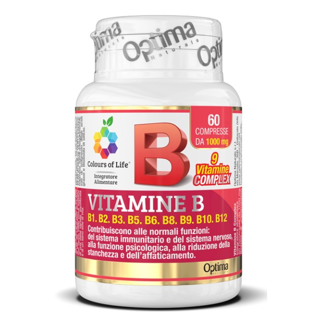 COLOURS OF LIFE VITAMINE B COMPLEX 60 COMPRESSE 1000 MG COLOURS OF LIFE VITAMINE B COMPLEX 60 COMPRESSE 1000 MG