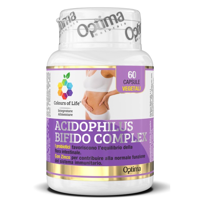 COLOURS OF LIFE ACIDOPHILUS BIFIDO COMPLEX 60 CAPSULE VEGETALI 500 MG COLOURS OF LIFE ACIDOPHILUS BIFIDO COMPLEX 60 CAPSULE VEGETALI 500 MG