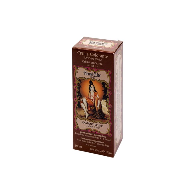 HENNE NUANCE CASTANO SCURO CREMA HENNE COLOR CREMA COLORANTE PRONTA ALL'USO HENNE NUANCE CASTANO SCURO CREMA HENNE COLOR CREMA COLORANTE PRONTA ALL'USO