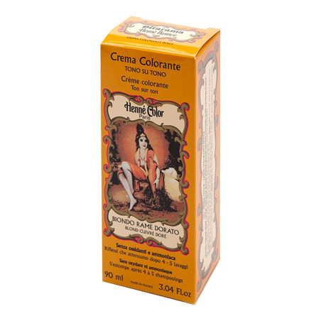 HENNE NUANCE BIONDO RAME DORATO CREMA HENNE COLOR CREMA COLORANTE PRONTA ALL'USO HENNE NUANCE BIONDO RAME DORATO CREMA HENNE COLOR CREMA COLORANTE PRONTA ALL'USO