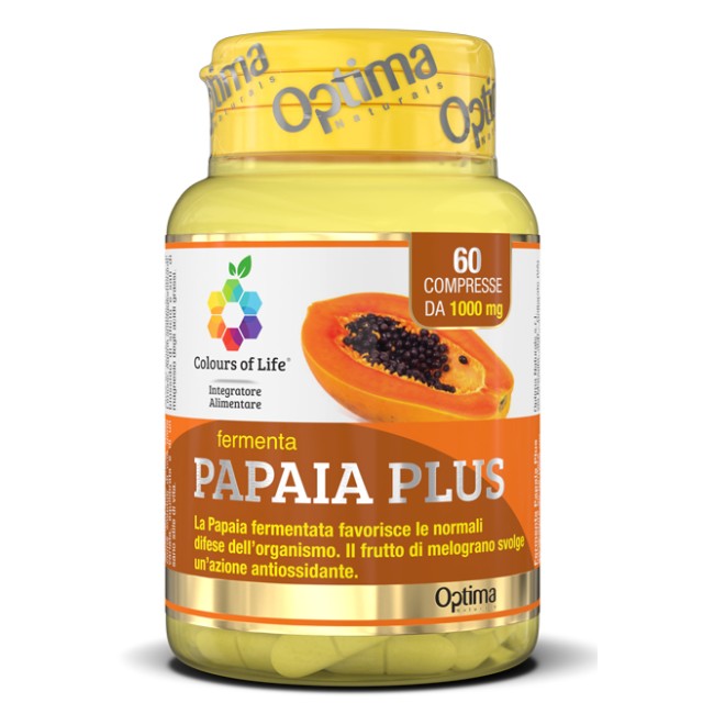 COLOURS OF LIFE FERMENTA PAPAIA PLUS 60 COMPRESSE 1000 MG COLOURS OF LIFE FERMENTA PAPAIA PLUS 60 COMPRESSE 1000 MG
