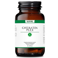 Confezione da 30 capsule di Cheratin Plex Integratore Per La Salute e La Bellezza Del Cuoio Capelluto.