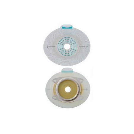 PLACCA PER UROSTOMIA COLOSTOMIA ILEOSTOMIA SENSURA MIO CLICK SISTEMA A DUE PEZZI FLANGIA 50 MM FORO RITAGLIABILE 30-45 M M 5 PEZ