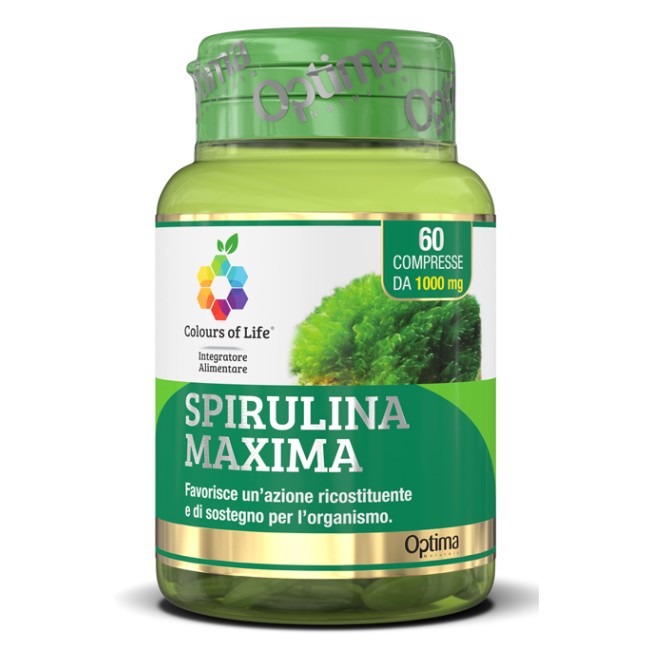 COLOURS OF LIFE SPIRULINA MAXIMA 60 COMPRESSE 1000 MG COLOURS OF LIFE SPIRULINA MAXIMA 60 COMPRESSE 1000 MG