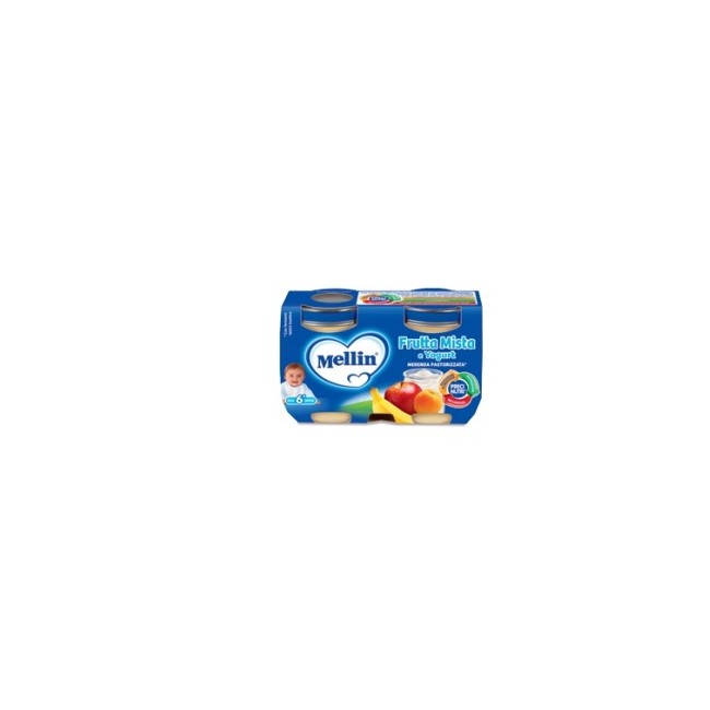 MELLIN MERENDA YOGURT FRUTTA MISTA 120 G X 2 PEZZI MELLIN MERENDA YOGURT FRUTTA MISTA 120 G X 2 PEZZI
