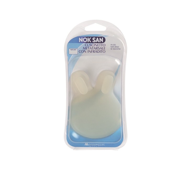 NOK SAN GEL CUSCINETTO METATARSALE CON INFRADITO L/XL NOK SAN GEL CUSCINETTO METATARSALE CON INFRADITO L/XL