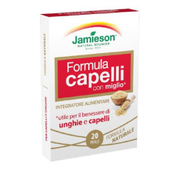 Confezione da 20 perle di Jamieson Formula Capelli, integratore per il benessere di unghie e capelli.