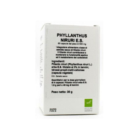 PHYLLANTHUS NIRURI ESTRATTO SECCO 60 CAPSULE