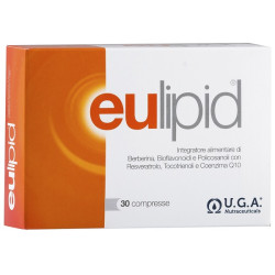Cpnfezione da 30 compresse di Eulipid, integratore per proteggere il cuore.