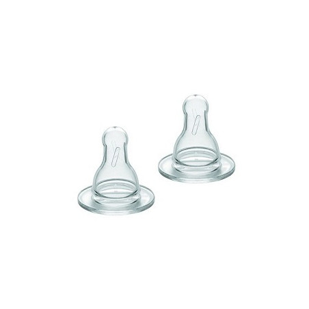 TETTARELLA SLOW FLUSSO LENTO IN SILICONE 2 PEZZI