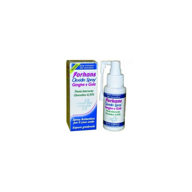 COLLUTORIO SPRAY CON CLOREXIDINA FORHANS CLEXIDIN 50ML COLLUTORIO SPRAY CON CLOREXIDINA FORHANS CLEXIDIN 50ML