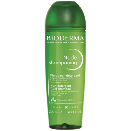 Flacone da 200 ml di Bioderma Node Fluido Shampoo Non Delipidizzante.