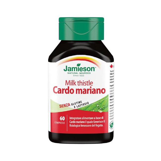 CARDO MARIANO MILK THISTLE JAMIESON 60 COMPRESSE CARDO MARIANO MILK THISTLE JAMIESON 60 COMPRESSE