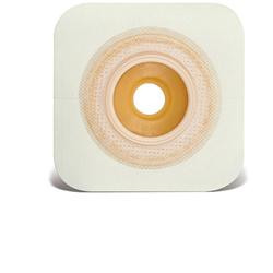 PLACCA CONVESSA BARRIERA CUTANEA COSTITUITA UN DISCO CONVESSO DI STOMAHESIVE CIRCONTO UN SUPPORTO IN CEROTTO MICROPOROSO SISTEMA