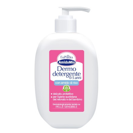 Flacone da 400 ml di Euphidra Amidomio Dermodetergente 0/5 anni