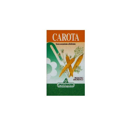 Confezione da 75 capsule di Specchiasol Carota Erbe, integratore per abbronzatura e protezione solare.