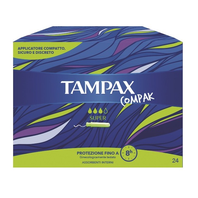 Tampax Compak Super 24 Pezzi Tampax Compak Super 24 Pezzi