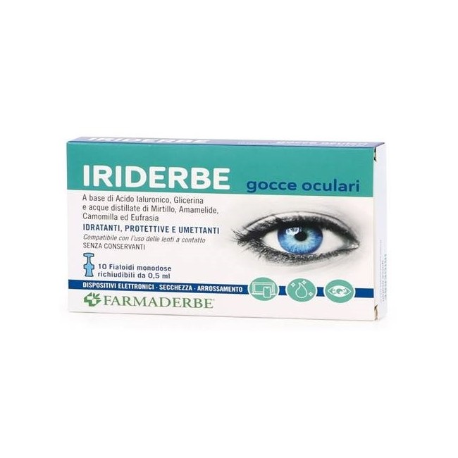 IRIDERBE GOCCE OCULARI MONODOSI 10 FLACONCINI DA 0,5ML IRIDERBE GOCCE OCULARI MONODOSI 10 FLACONCINI DA 0,5ML
