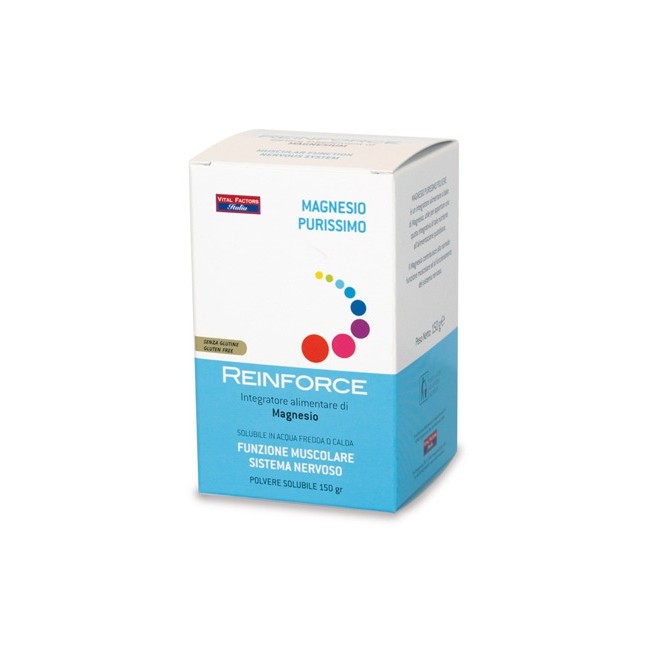 REINFORCE MAGNESIO PURISSIMO 150 GRAMMI DI POLVERE REINFORCE MAGNESIO PURISSIMO 150 GRAMMI DI POLVERE