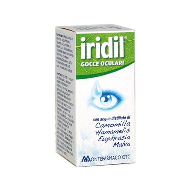 Flacone da 10 Ml di Iridil collirio idratante rinfrescante e lenitivo. Flacone da 10 Ml di Iridil collirio idratante rinfrescante e lenitivo.