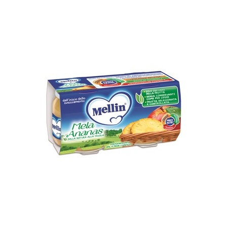 MELLIN OMOGENEIZZATO MELA ANANAS 100 G 2 PEZZI MELLIN OMOGENEIZZATO MELA ANANAS 100 G 2 PEZZI