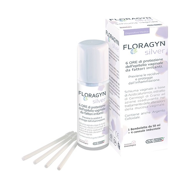 FLORAGYN SILVER SCHIUMA VAGINALE CON ARGENTO COLLOIDALE 50 ML FLORAGYN SILVER SCHIUMA VAGINALE CON ARGENTO COLLOIDALE 50 ML