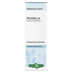 Flacone da 50 ml di Erba Vita Pilosella, soluzione idroalcolica drenante e anticellulite.