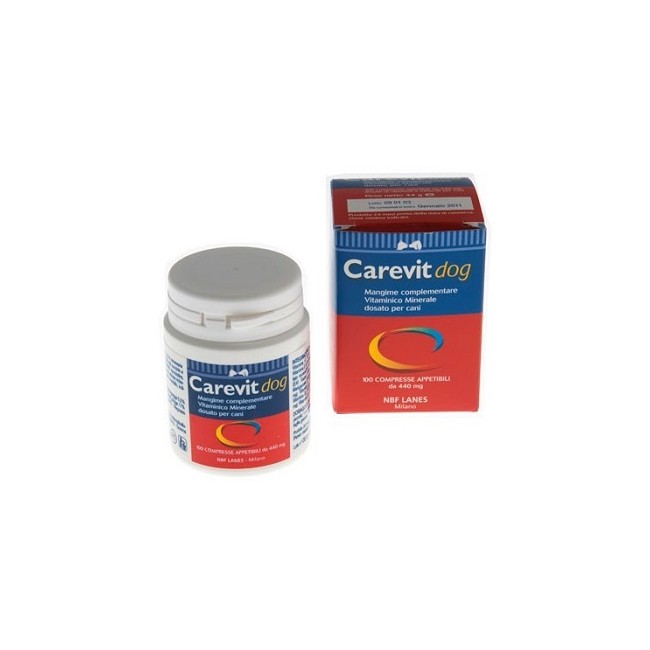 CAREVIT DOG FLACONE 100 COMPRESSE APPETIBILI