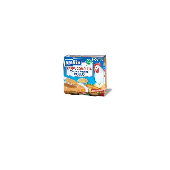 MELLIN PAPPA COMPLETA POLLO 250 G 2 PEZZI MELLIN PAPPA COMPLETA POLLO 250 G 2 PEZZI