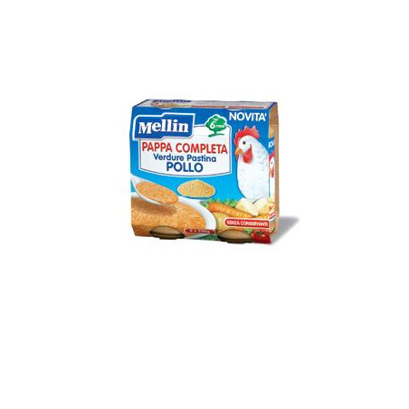 MELLIN PAPPA COMPLETA POLLO 250 G 2 PEZZI MELLIN PAPPA COMPLETA POLLO 250 G 2 PEZZI