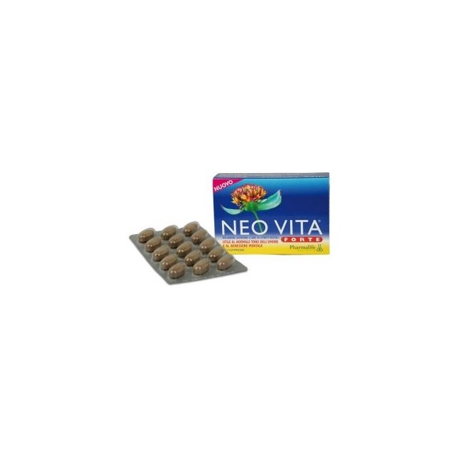 Confezione da 45 compresse di Pharmalife Research Neovita Forte Integratore Per Il Benessere Psicofisico Dell'Organismo. Confezione da 45 compresse di Pharmalife Research Neovita Forte Integratore Per Il Benessere Psicofisico Dell'Organismo.