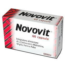 Confezione da 60 capsule di Novovit Integratore Rinforzante Rivitalizzante Per Il Cuoio Capelluto.