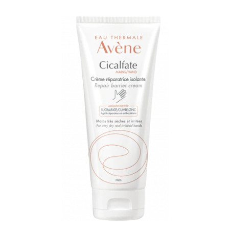 Tubetto da 100 ml di Avene Cicalfate Crema Barriera Mani Per Pelle Secca Screpolata Sensibile.