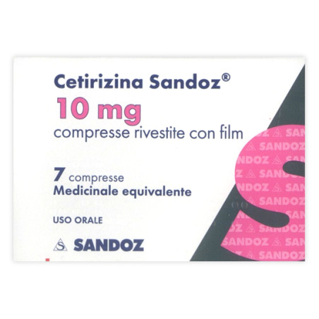 CETIRIZINA SAND*7CPR RIV 10MG CETIRIZINA SAND*7CPR RIV 10MG