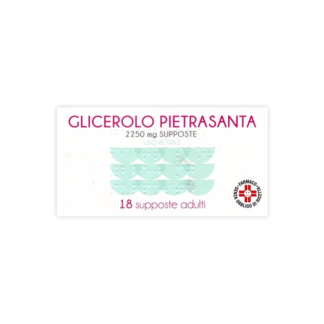 GLICEROLO*AD 18SUPP 2250MG GLICEROLO*AD 18SUPP 2250MG