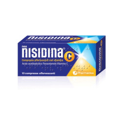 Confezione da 10 compresse effervescenti di Neonisidina C Farmaco Per Raffreddore e Sindrome Influenzale.
