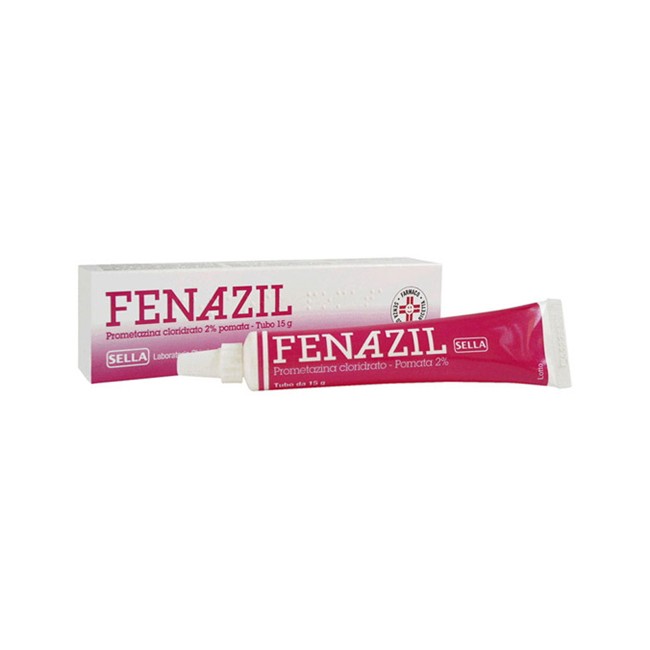 Tubo da 15 grammi di Fenazil, pomata per prurito cutaneo e bruciore. Tubo da 15 grammi di Fenazil, pomata per prurito cutaneo e bruciore.