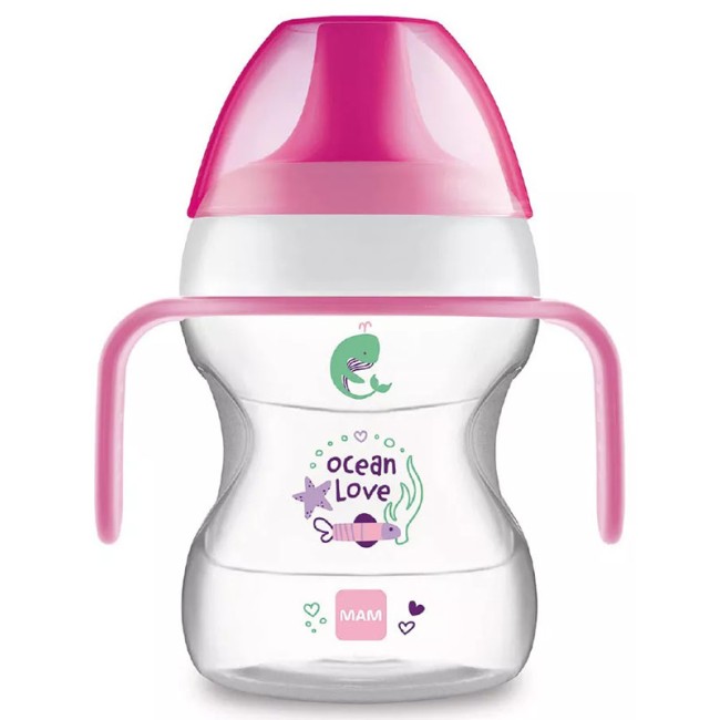 Mam Learn To Drink Cup 190 Ml 6+ Beccuccio Rigido Femmina Mam Learn To Drink Cup 190 Ml 6+ Beccuccio Rigido Femmina