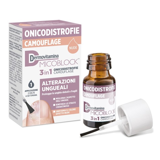 DERMOVITAMINA MICOBLOCK 3 IN 1 ONICODISTROFIE CAMOUFLAGE 8 ML NUDE DERMOVITAMINA MICOBLOCK 3 IN 1 ONICODISTROFIE CAMOUFLAGE 8 ML NUDE