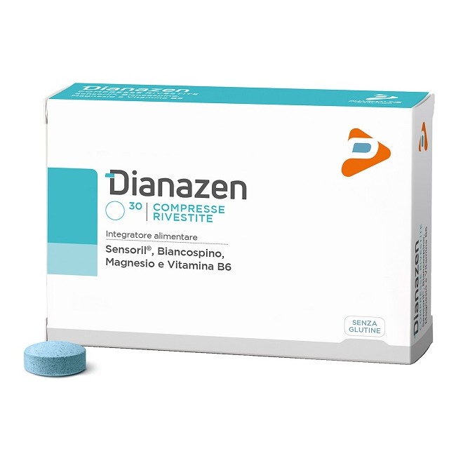 Confezione da 30 compresse di Dianazen integratore tonico adattogeno Confezione da 30 compresse di Dianazen integratore tonico adattogeno